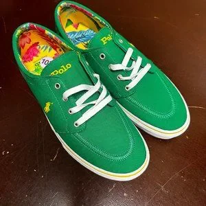 Ralph Lauren Men\'s Faxon  Green Lace Sneaker sz 10 Ralph Lauren Men main image 2